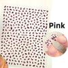 Brown Black Pink Colors Leopard Print Nail Stickers Self-Adhesive Nail Sliders  DIY Nail Decoration