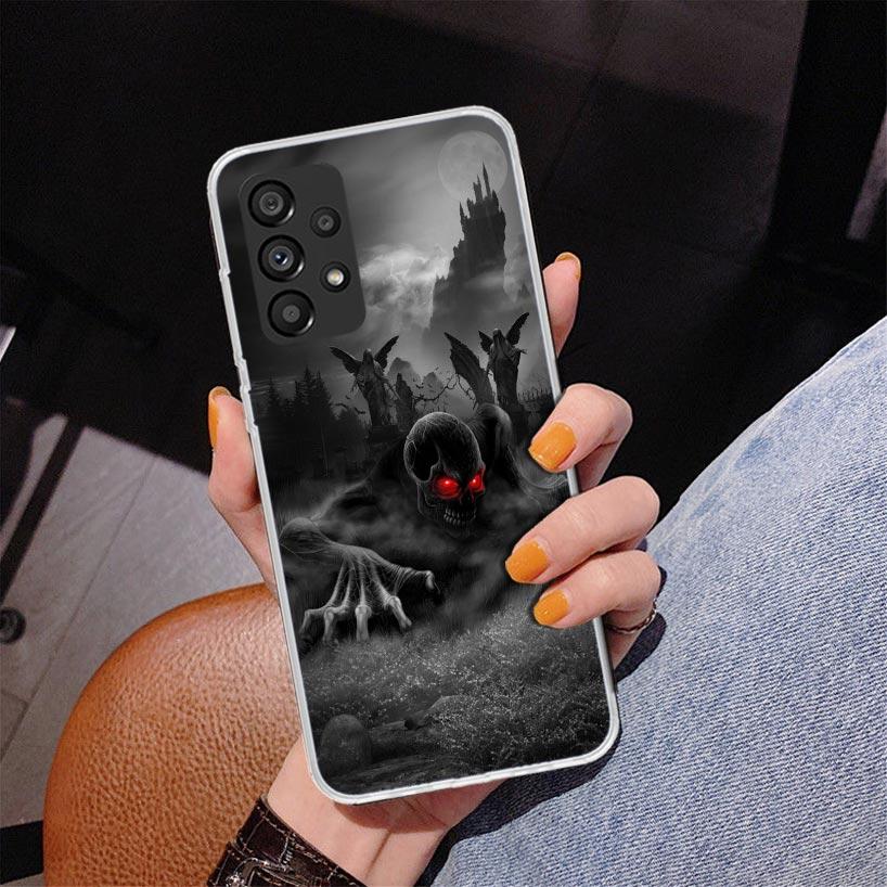 Reaper Skull Skeleton Gun Phone Case For Samsung Galaxy A17 A16 A15 A14 A13 A57 A56 A55 A54 A53 A37 A36 A35 A34 A33 A26 A25 A24