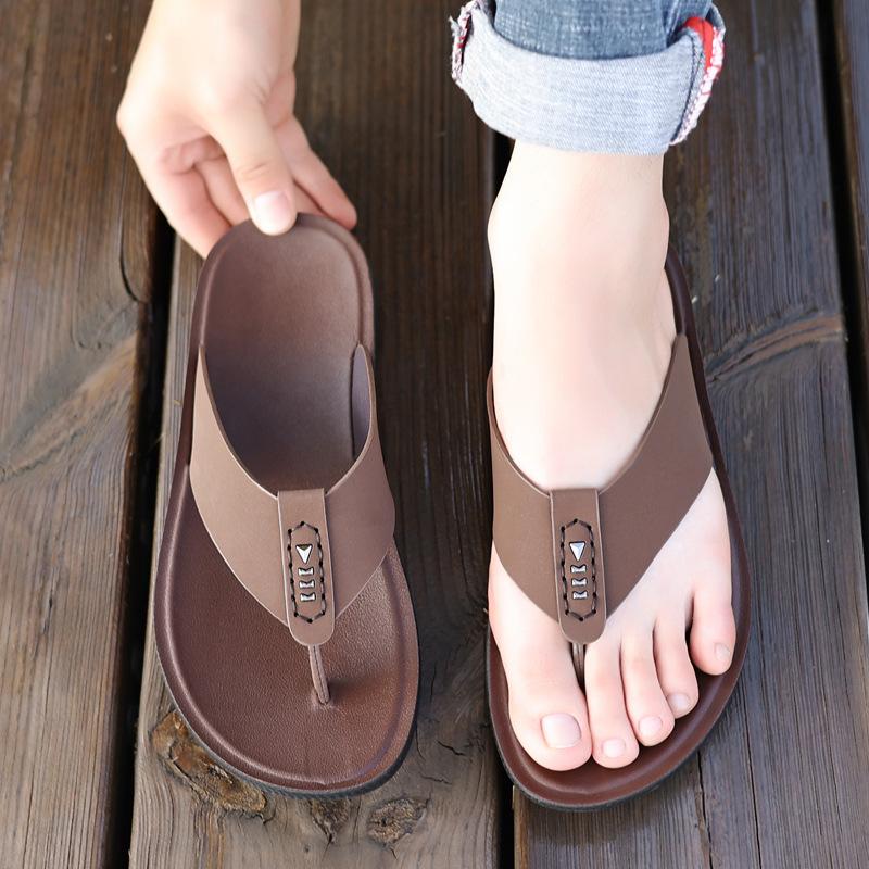 Year Stitched Slippers Outdoor Non-slip Soft Sole Fashion Men's Casual Shoes