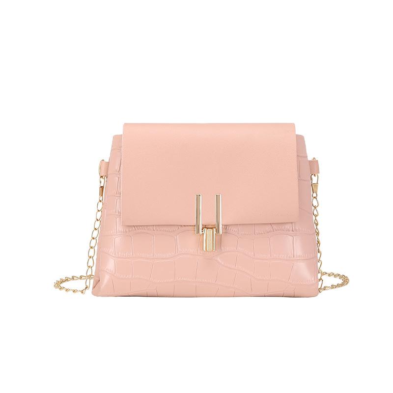 

Нова маленька квадратна сумка з принтом. Жіноча повсякденна модна сумка-месенджер рожевий