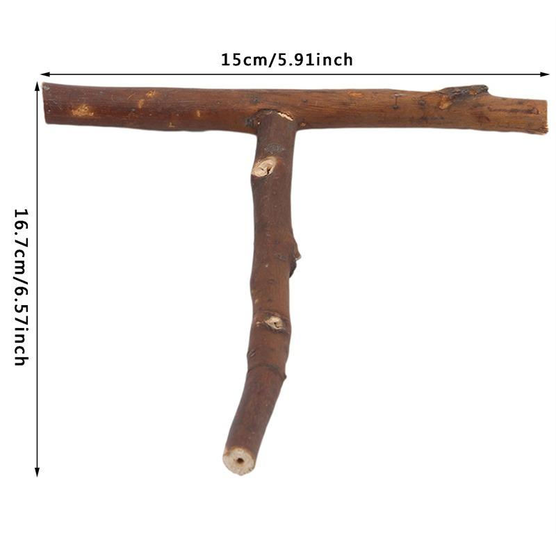 

Т-образная рама для качелей для попугаев, игрушки для птиц, качели для попугаев из сосны, подвесная стойка для безопасных игрушек для попугаев, зоотовары, аксессуары для птиц