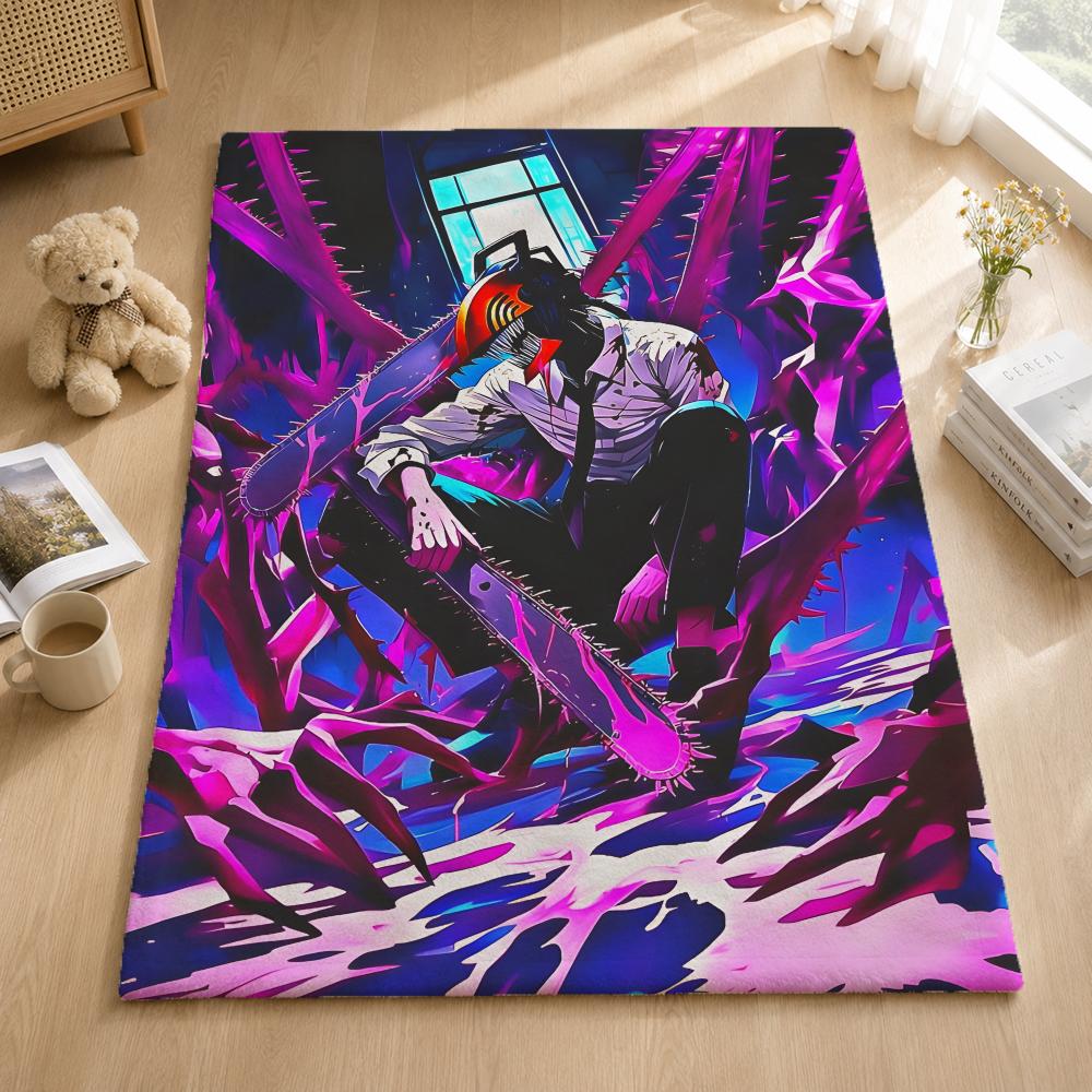 Anime C-Chainsawman Throw Blankets Soft Warm Flannel Blanket Bedding For Bed Living Room Home Sofa
