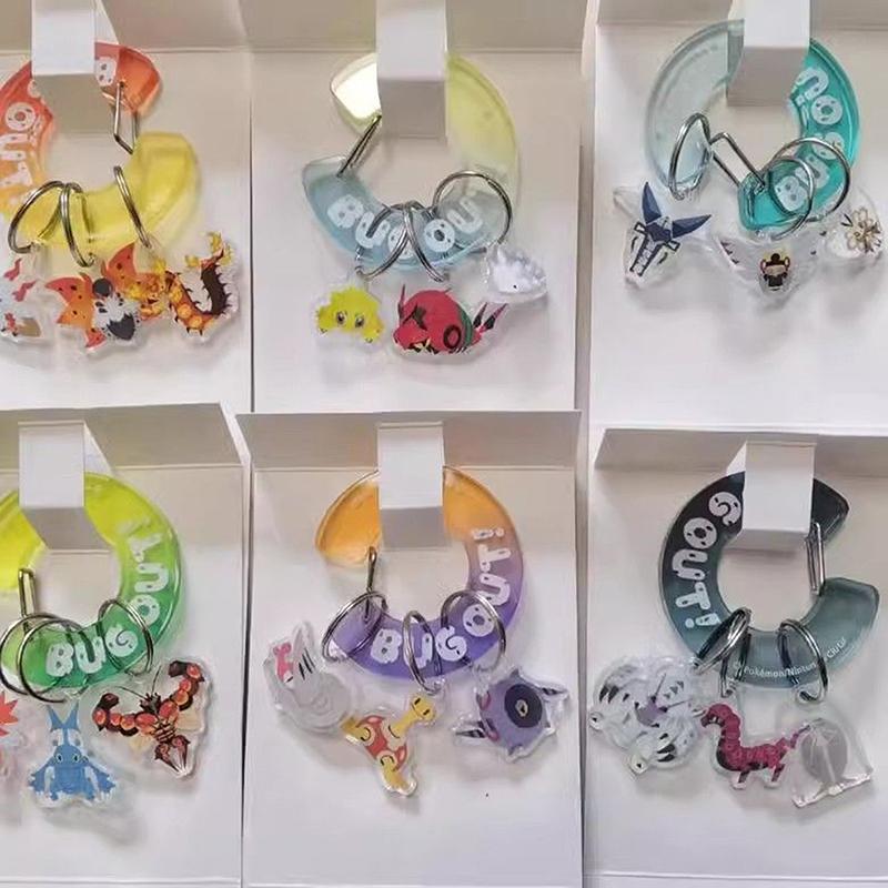 Cartton Acryl Karabiner Süßer Schlüsselanhänger Anhänger Dekoration Tasche Charm Schnalle Zubehör Geschenk