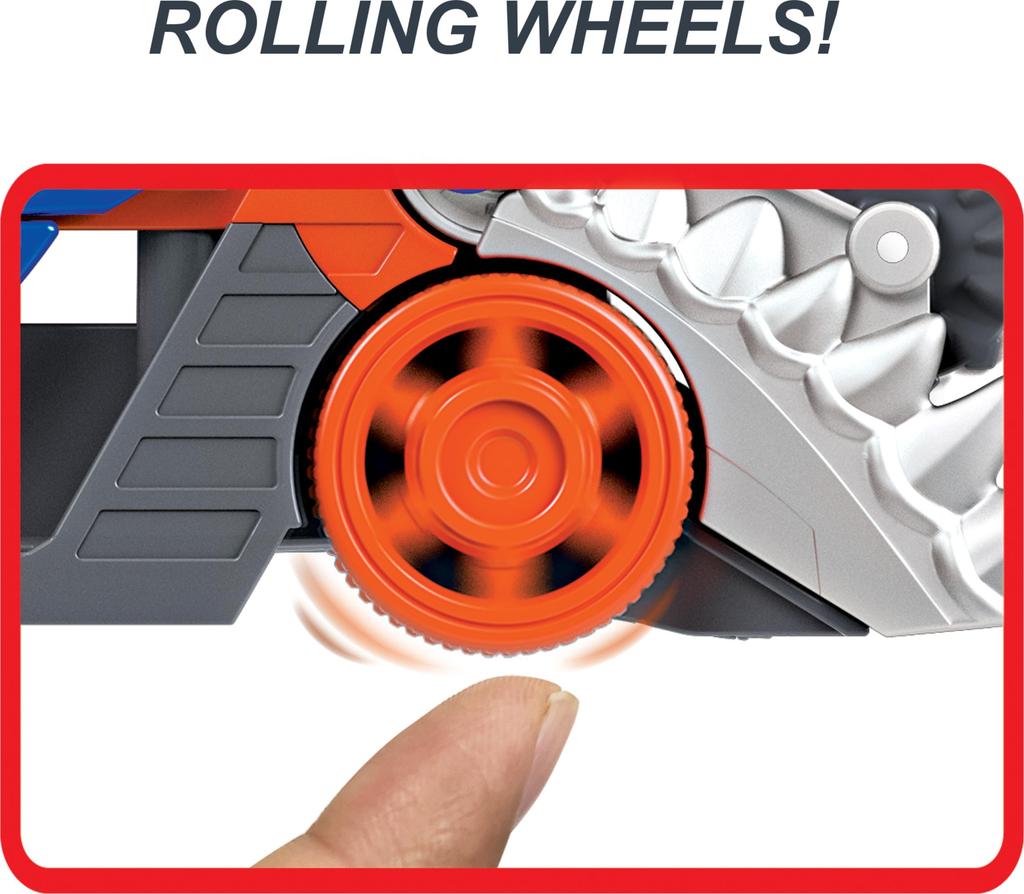 Hot Wheels Shark Chomp Transporter Playset with One Scale Car for Kids 4 To 8 Years Shark Bite Hauler Picks Up Cars In Its Jaws Stores Up To Five In