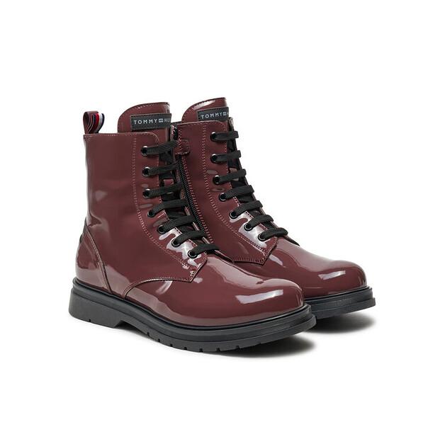 Ботильоны Tommy Hilfiger T4A5-33588-0775356 бордового цвета