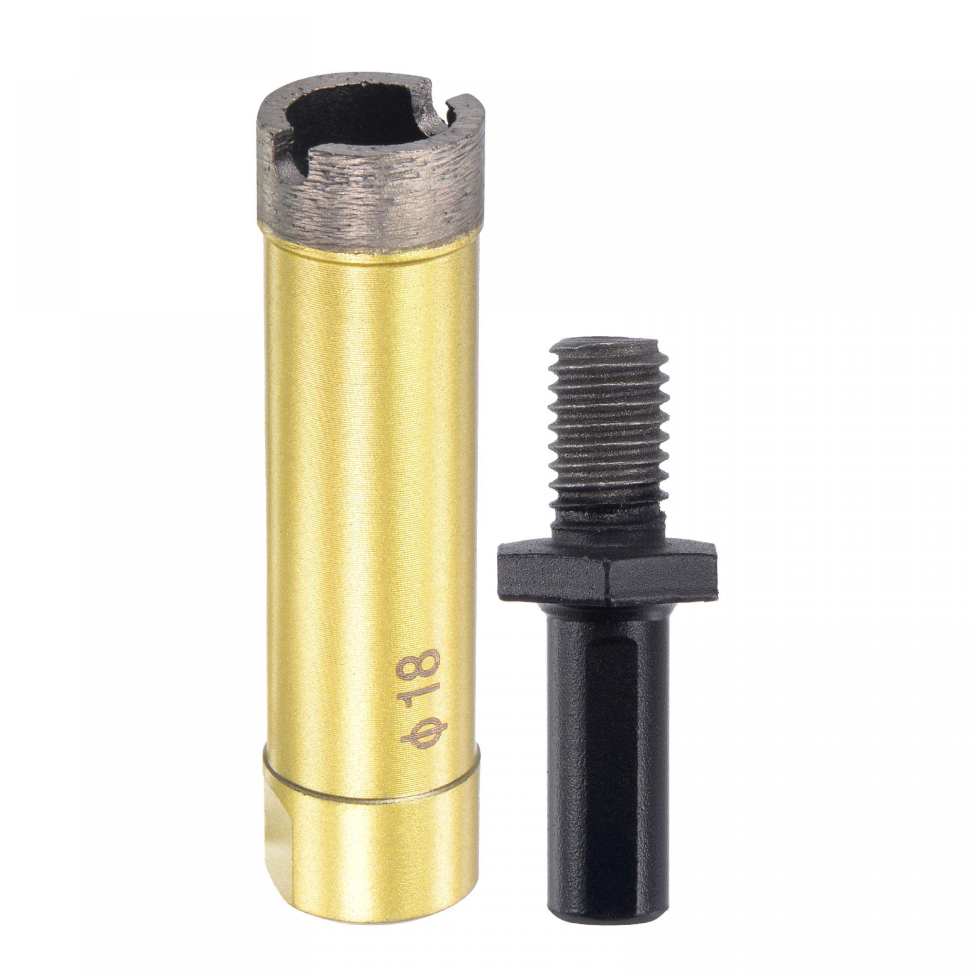 

uxcell Diamond Core Drill Sintered Hole Saw with M10 Arbor 18mm for Porcelain Brick Bit, Adapter, Masonry, Tile, Marble, Concrete, Stone,