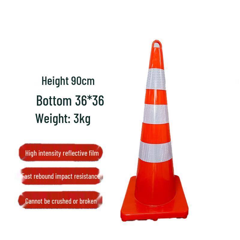 PVC Traffic Cone with Handle 90cm