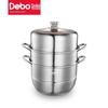 Debo 304 Edelstahl Doppelschicht Dampfgarer