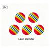 3/5/10 Pcs New Rainbow EVA Cat Toys Ball Interactive Cat Dog Play Chewing Rattle Scratch EVA Ball Training Balls Pet Toys Supplies