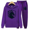 Spring Hoodies Set Sweatshirt+Sweatpants Suit Autumn Winter Warm Tracksuit Sets Women's Classic Hooded Outwear Sets