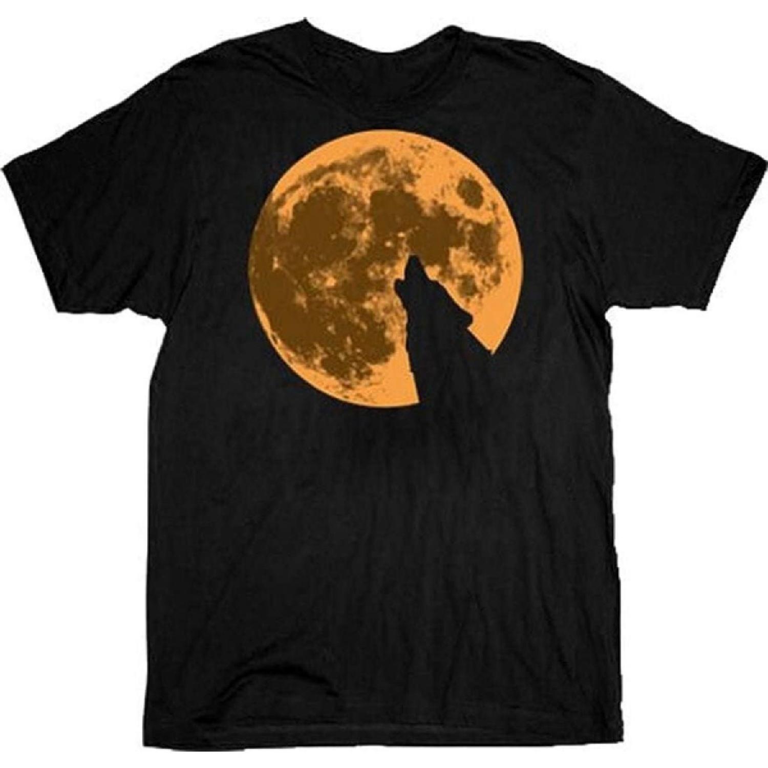 True Blood Howling Werewolf Wolf Moon Black Adult T-Shirt Tee XXXXXL разноцветный