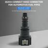 ID8 7.89 Car Fuel Line Coupler Hose Quick Connect Rubber Nylon Oil Line Pipe Adapter Disconnect Release Hose Connector