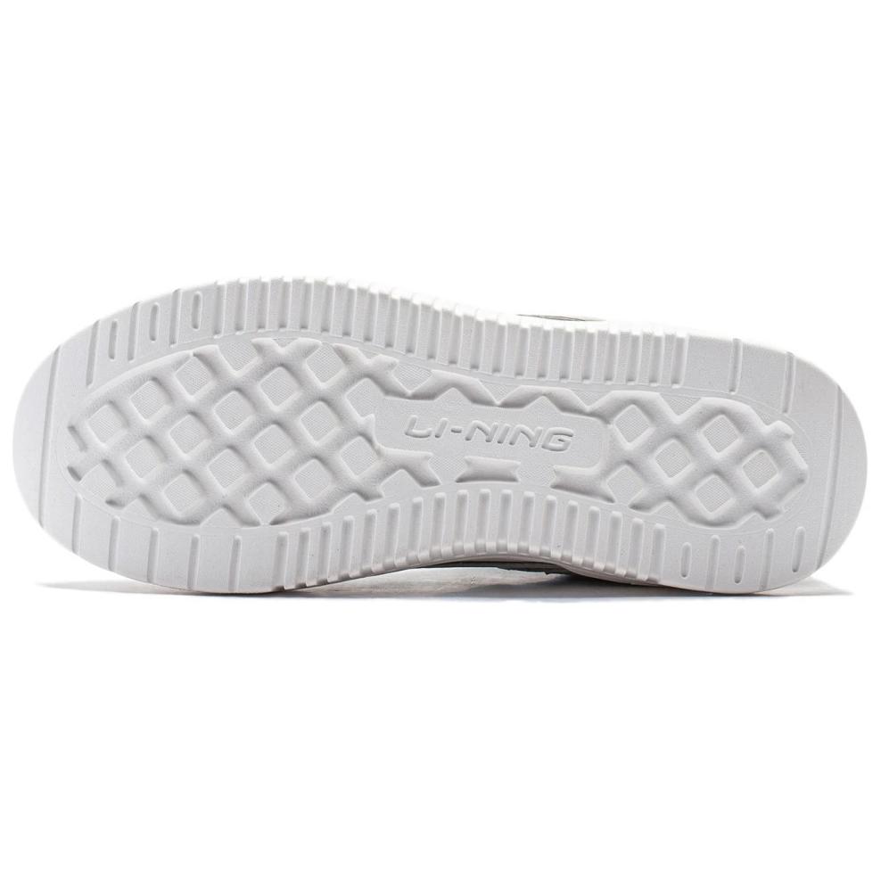 Li Ning Dämpfung, Abriebfeste Low-Top-Skateboard-Schuhe Damen Weiß Grau AGCU388-1