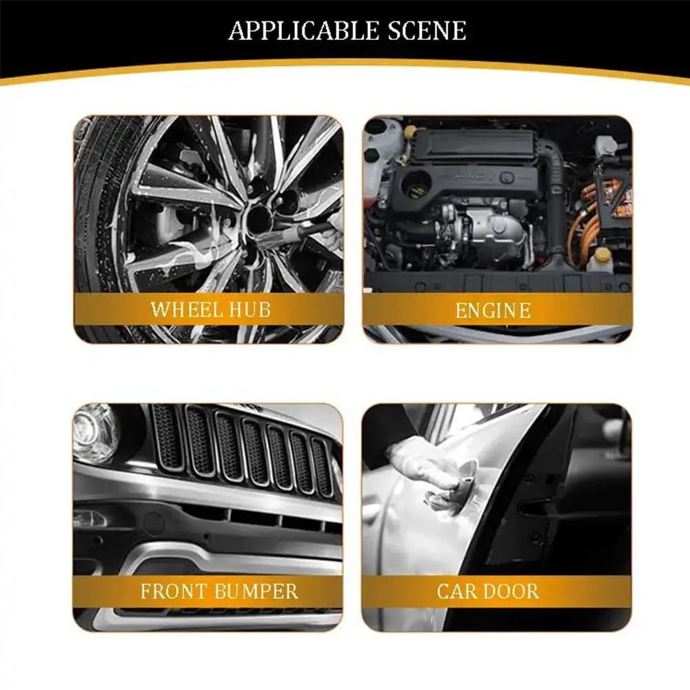 Audiophan Wheel & Tire Brush for Car Rims, Soft Bristle Car Wash Brush, Clean