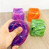Soft Glutinous Stress-Relief Toy Cube Gel-Filled Stretchable Slow Rebound Sensory Ball Ice Cube Simulation For Therapeutic P