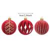 6pcs/set Red Green White Christmas Ball Ornaments Velvet Xmas Tree Hanging Balls  Children Gifts