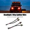 9005 9006 Male to Female Headlight Splitter Harness - Dual Output Wiring Adapter Kit for Truck LED Headlamp Retrofit