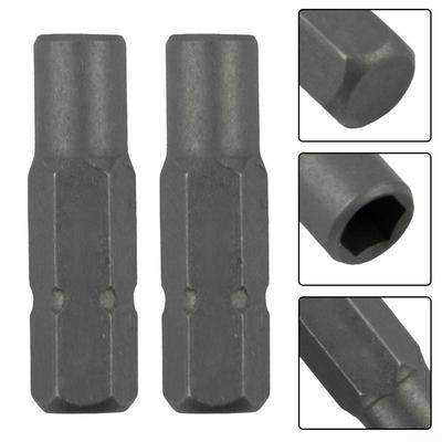 Adaptateur d'embout de tournevis 25mm, tournevis électrique hexagonal gris