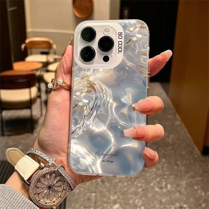 Blue Gold Phantom is compatible with Apple devices16Promax Phone case iPhone15Pro Premium Protective Case17Pro