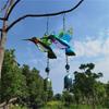 Wind Chimes for Outside Stained Glass Hummingbird/Dragonfly Wind Bell Hanging Ornament for Garden Patio Balcony Yard Window Decor Gifts for Women Mom