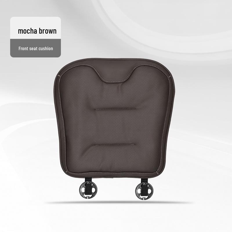 Universal Ventilated Car Seat Cushion for BMW, Mercedes-Benz & Xiaomi - Four Seasons, Lumbar Support, Rear Integrated, Single Driver Seat.