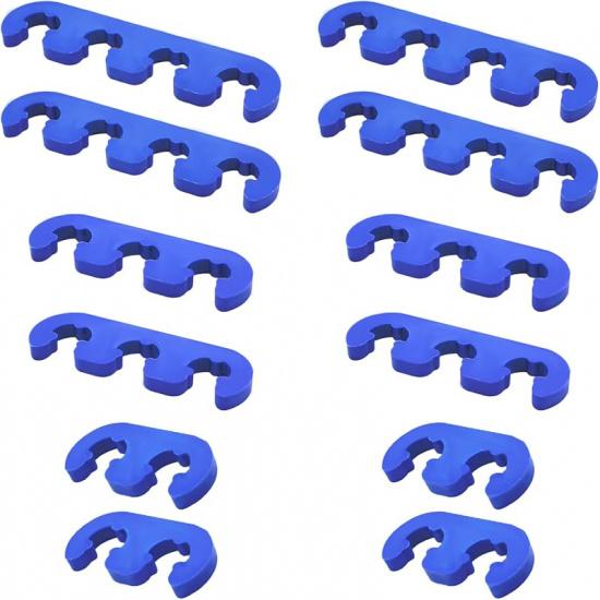 12 PCS Spark Plug Wire Separator, 7mm 8mm 8.5mm 8.8mm Spark Plug Branch Clamp, Car Engine Spark Plug Separators, Vehicle Ignition Wire Separators