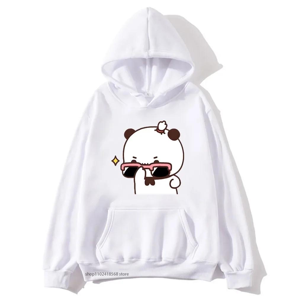 BuBu beobachtet DuDu Gewichtheben ist ein Turner Hoodie Pandabär Sweatshirt Paar Kleidung Männer Kawaii Frauen Tops