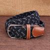 Fashion Woven Braided Fabric Comfort Stretch Casual Dress Belt for Men Women