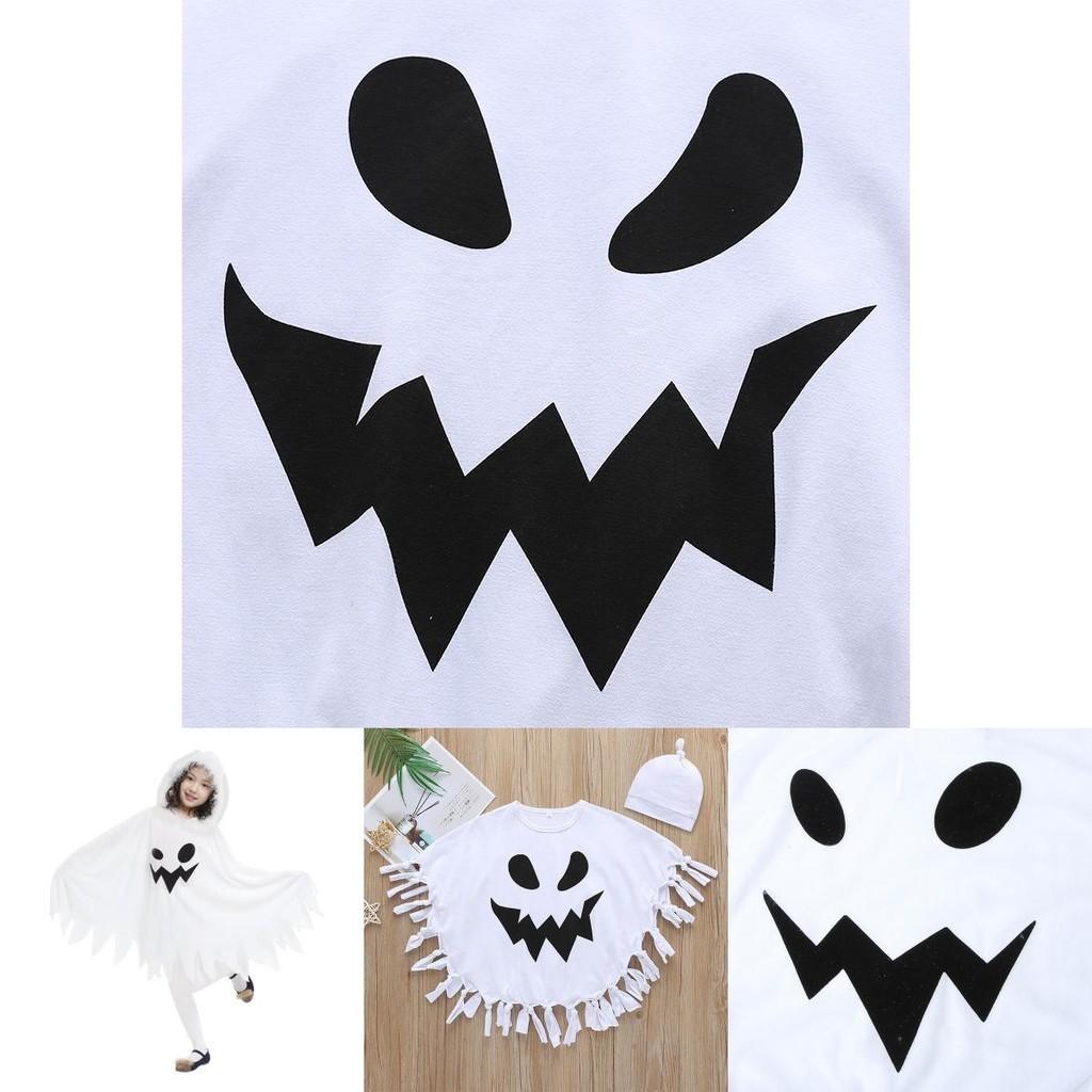Halloween Geisterumhang Cape für Kinder Cosplay Kostüme Party Rollenspiel