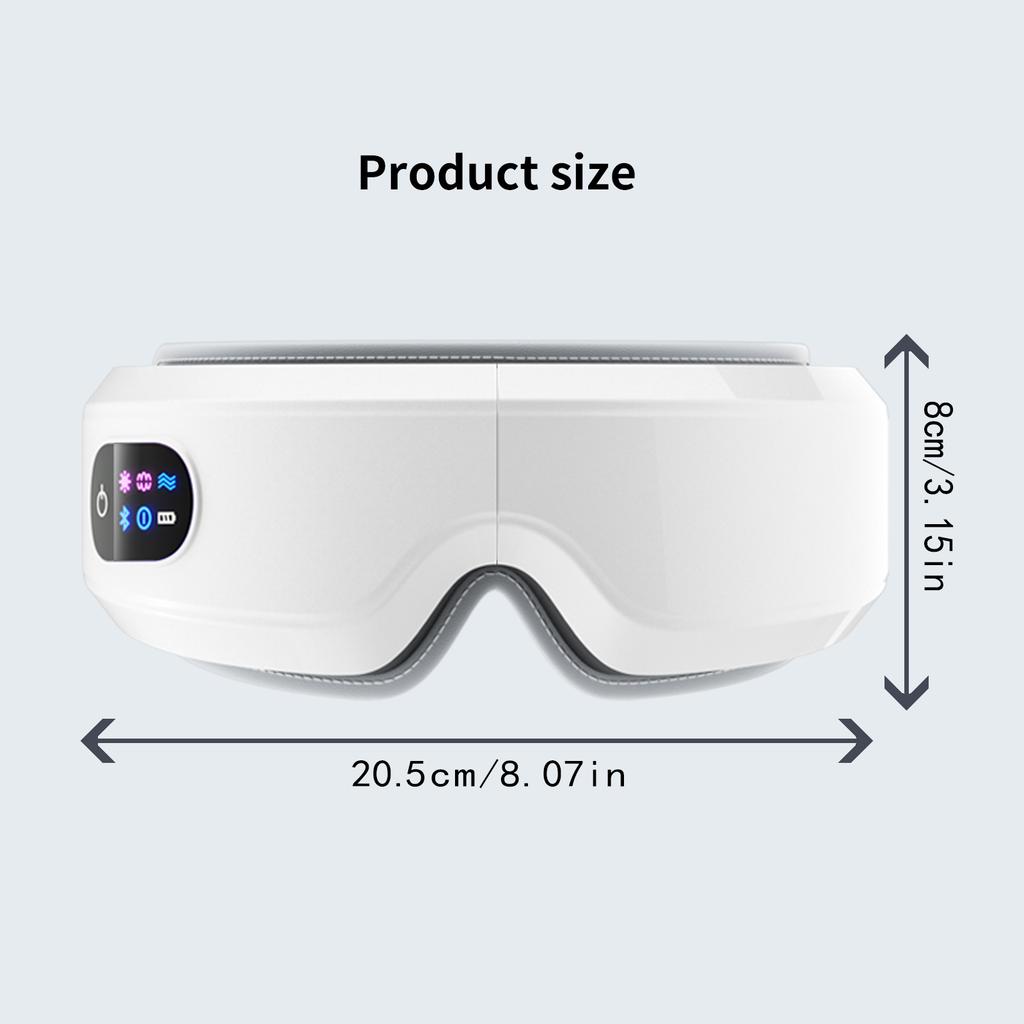 Smart Vibration Eye Massager, Airbag Compression, Eye Care Device, Bluetooth Music, Eye Massage, Sleep Eye Mask, Relax Eye Fatig