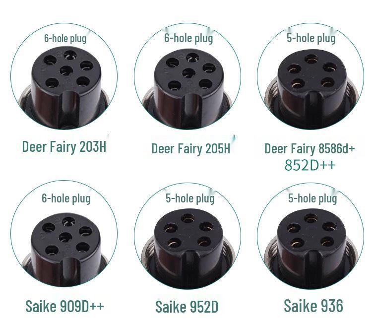 Deer Fairy 936 Soldering Iron Handle for Saike 952T12 Station, 203 Constant Temp, 969D Hot Air Gun Accessories.