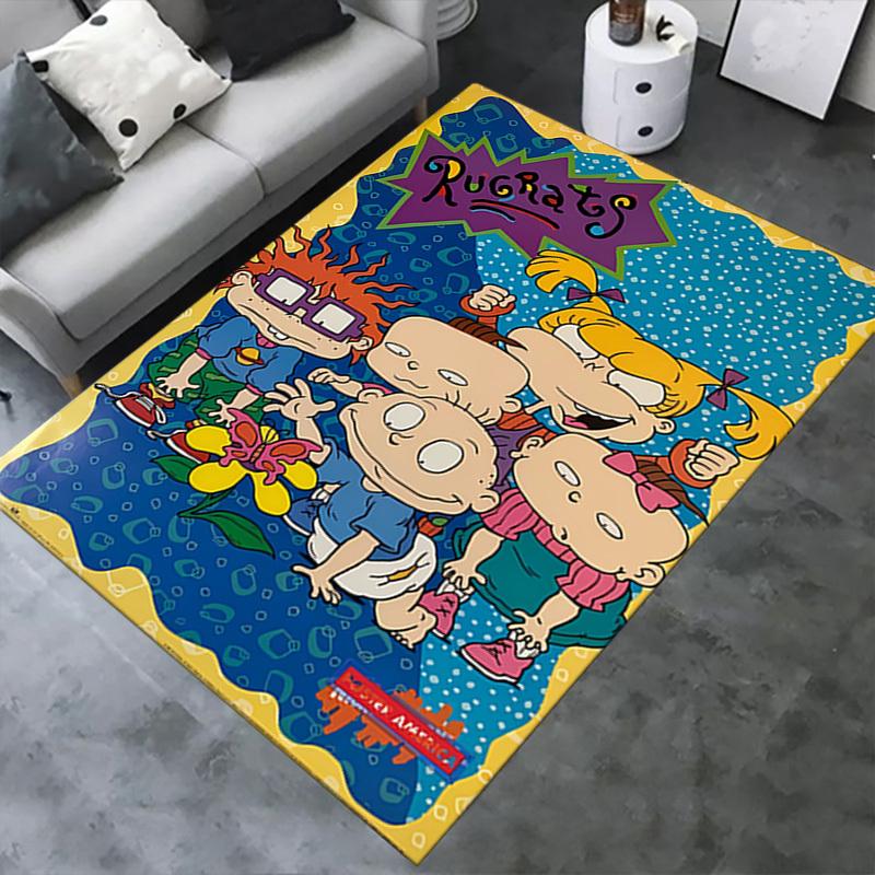 Rugrats, Babies, Adventure Office Carpet Soft Polyester Entrance Carpet Washable Non slip Machine Wa