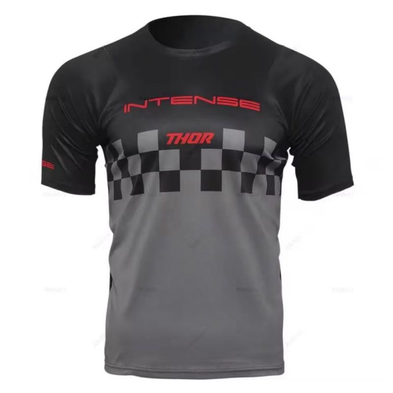 THOR Kurzarm MTB Trikot Schnelltrocknendes Radtrikot Herren Damen Mountainbike Motocross Top