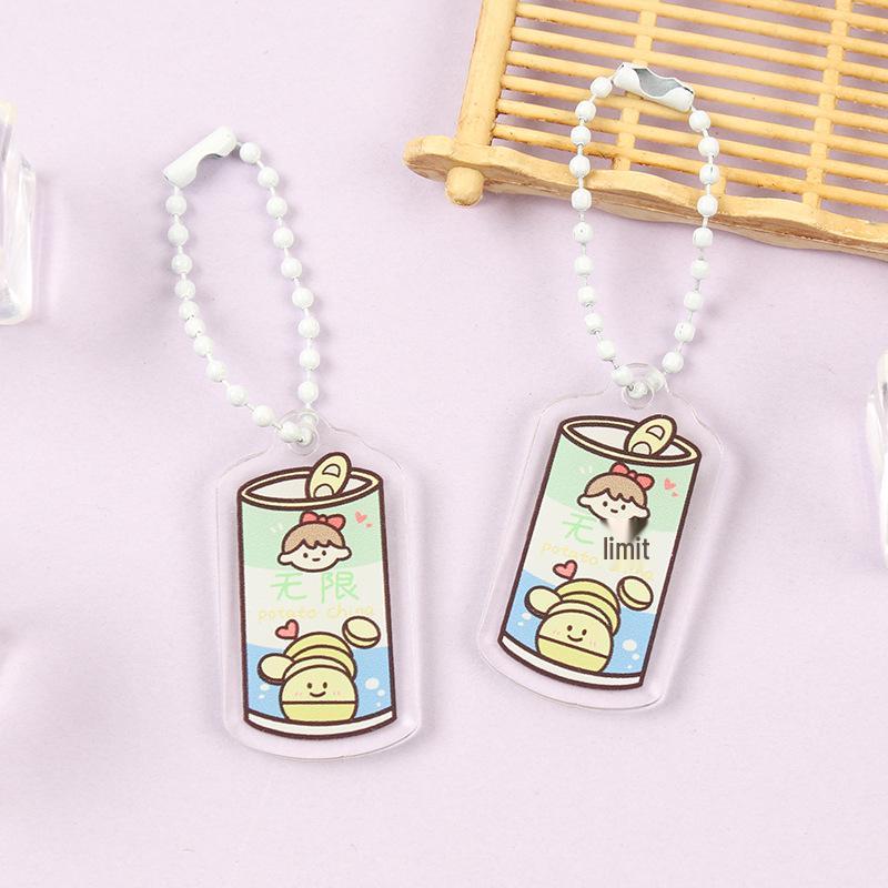 

Мультяшна пляшка для напоїв у корейському стилі, акриловий брелок - Кумедний підвісок для студентів