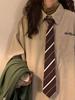 2024 Unisex Green Retro College Style Long-Sleeve Casual Shirt