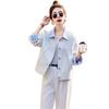 2025 Spring Women's Korean Slim Fit Washed Cotton Casual Jacket