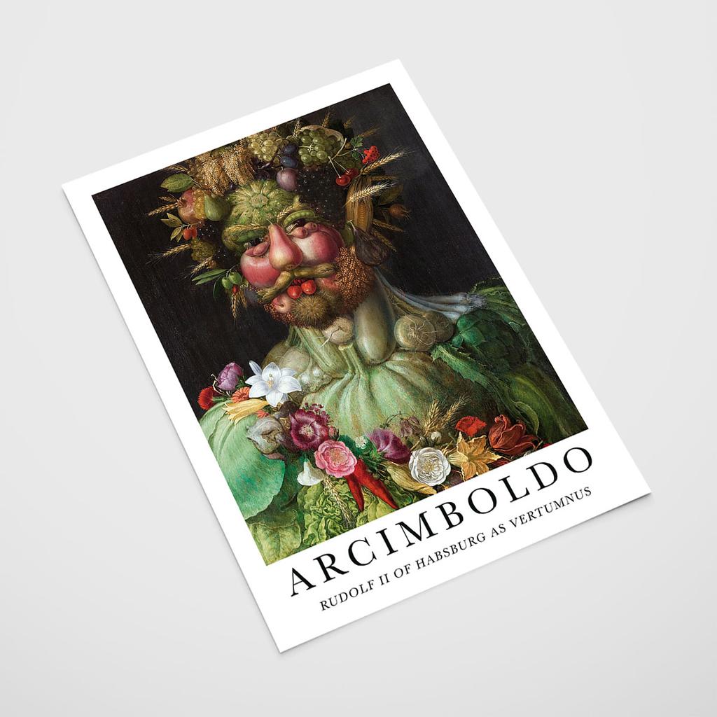 Plakat Porträt Gemüse