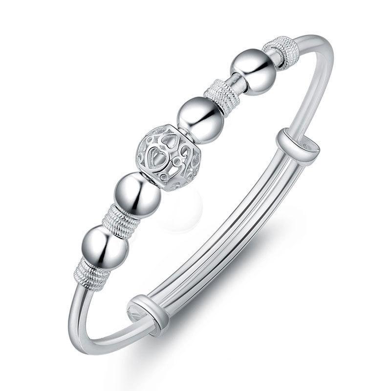 2023 New 925 Sterling Silver High Quality Simplicity Bead Romance Bracelet Chain For Woman Engagement Party Wedding Jewelry