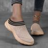TUINANLE Platform Thick-soled Slippers Women'S Shoes One-Step Lazy Half-Drag Shoes Walking Sneakers Half Slippers