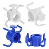 2Pcs Plastic Beach Umbrella Hanging Hook Umbrella Hanger 4 Prong Towel Hat Sunglasses Holder