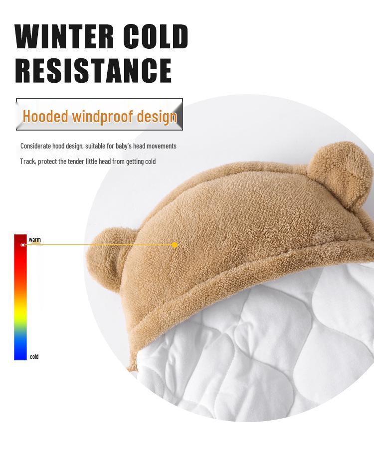Thickened Anti-Startle Baby Swaddle for Newborn - All-Season Wrap-around Style