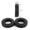 TRZX RC Tires, 4-Piece RC Rubber Tires Set, 25mm Wheel Tires for TAMIYA 1/14 Tractor Truck RC Car (25mm)