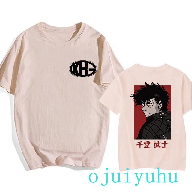 Hajime No Ippo Hip Hop EU Size TShirt Anime Harajuku Tee Tops Men Women Makunouchi Takamura T-Shirt KGB Y2k Manga Tshirt Clothes