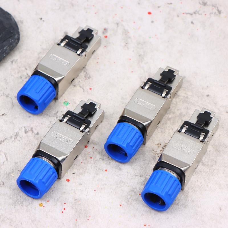 Toolless Connector Design Shielded Ethernet Plug for Easiest 22~26AWG Network Setup