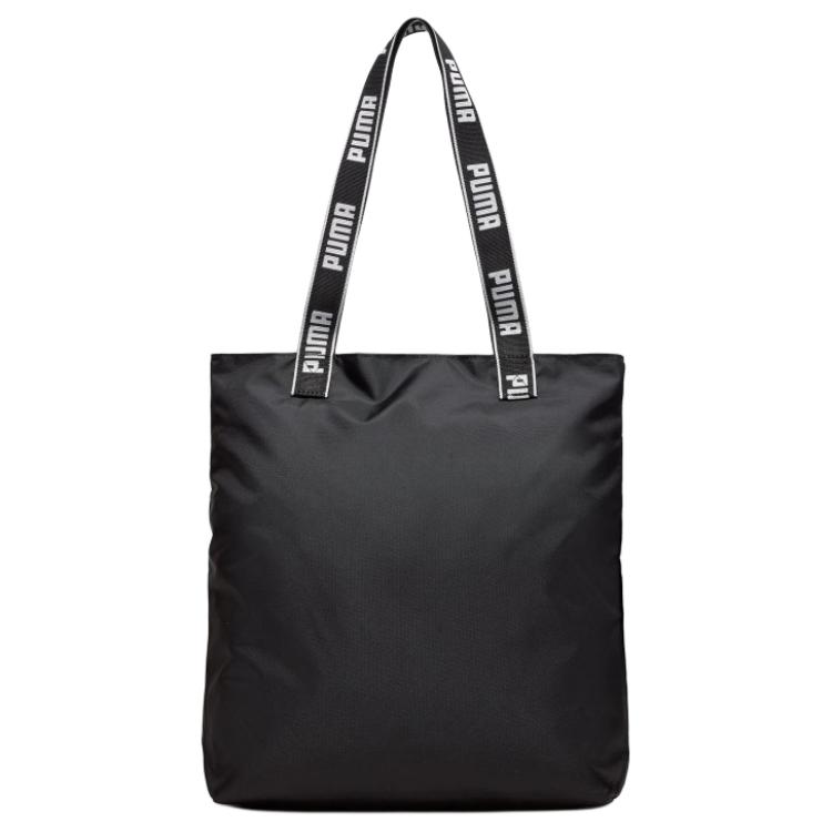 New PUMA Fabric Tote Bag, Shopping Bag, Shoulder Bag Women's Black 090267-01