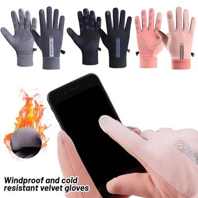 Winter Biker Gloves For Men Women Motorcycle Touchscreen Cycling Windproof Gloves Sports Warm S U8M5