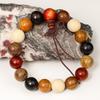 Fashionable Beaded Wrist Chain Elastic Prayer Beads Handchain Sandalwood Bangle Stylish Wristband for Mindfulness
