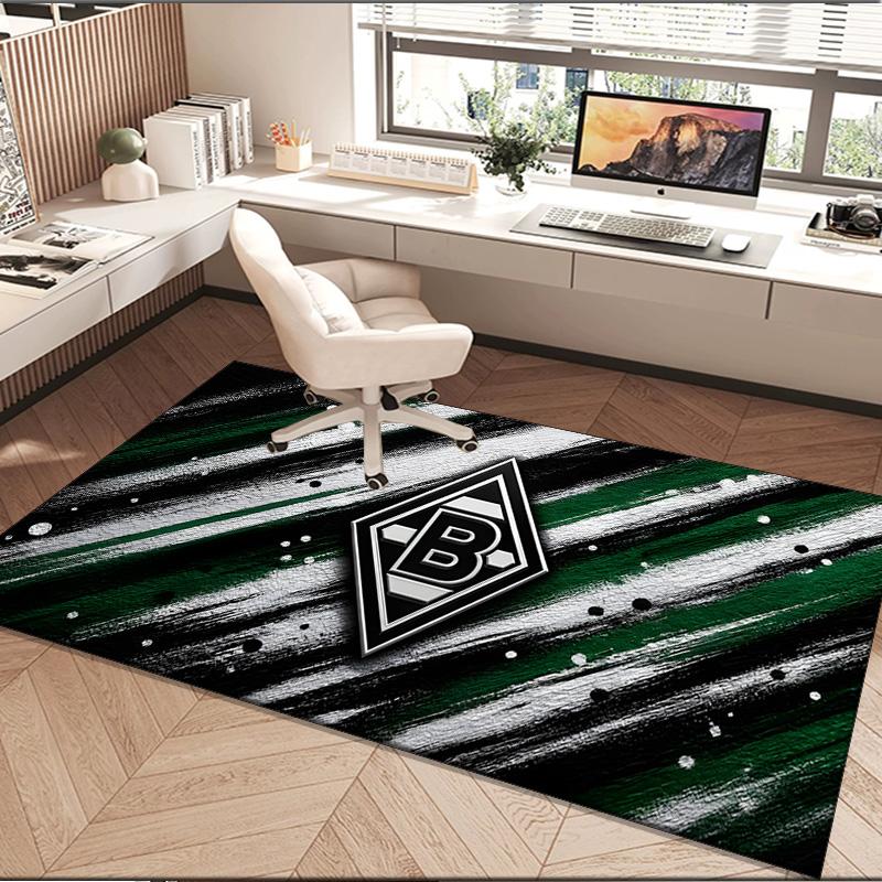 1PC rug Green And Silver Abstract Carpet, Chair Rug,Area Rug for Office Bedroom living rooms bedroom, Doormat decor Christmas fan gifts