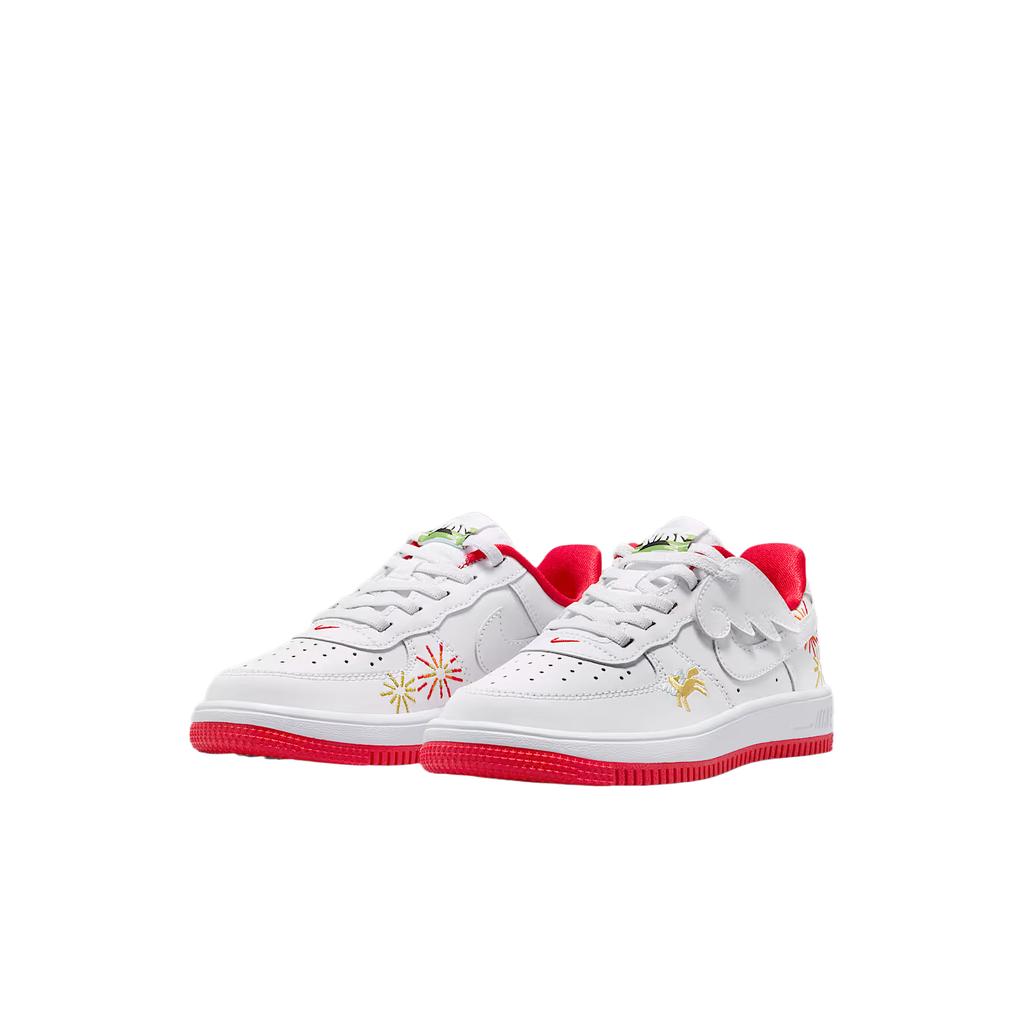 Nike Force 1 Low Easy On Jahr des Pferdes Limitierte Auflage Bequeme Low-Top-Trainingsschuhe Kinder-Sneaker IQ1136-111