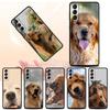 Labrador Golden Retriever Dog Phone Case For Samsung Galaxy S24 S23 S22 Ultra S20 S21 FE 5G S10 S9 Plus S10E S8 S7 Edge Cover